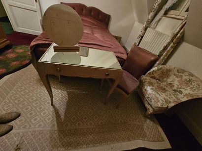 BEDROOM FURNITURE, circa 1940, made of lemonwood,...
