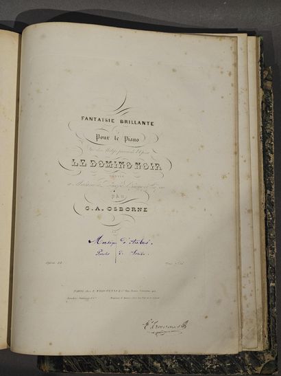 Trois RECUEILS DE PARTITIONS dont : 
- Études...