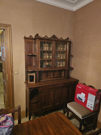 Three OFFICE FURNITURE PIECES and a wall-mounted...