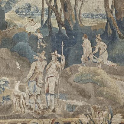 AUBUSSON. A tapestry known as a “verdure,”...