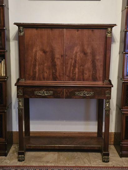 SECRETARY DESK or “BONHEUR DU JOUR” in flamed...