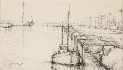 Jean-Pierre DAUBIN (1942) Port de pêche....