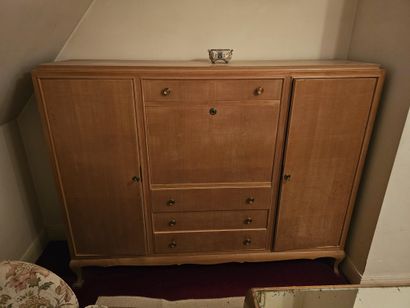 BEDROOM FURNITURE, circa 1940, made of lemonwood,...