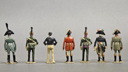Gustave VERTUNNI (1884-1953). Sept soldats...
