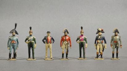 Gustave VERTUNNI (1884-1953). Sept soldats...