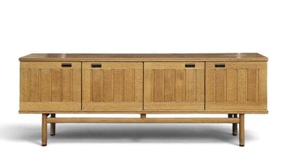 SRM. Sideboard and dining table in ceruse...