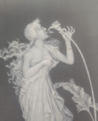 Auguste RIFFATERRE (1868-1935). Nymphe à...