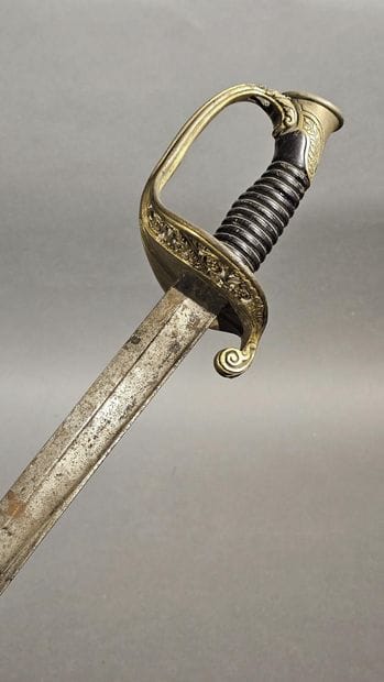SABRE d'officier d'infanterie modèle 1855,...