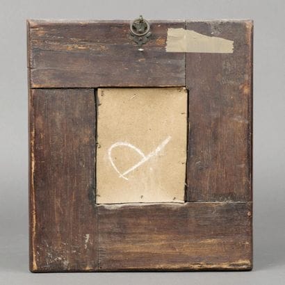 MIROIR à profil inversé en placage de bois...