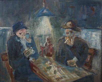 École du XXe siècle. Les joueurs de cartes....