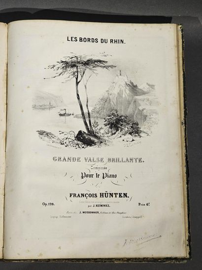Trois RECUEILS DE PARTITIONS dont : 
- Études...
