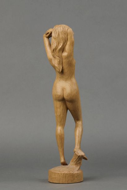 Jean-Luc BRANDILY (1960) Nu féminin. Bois...