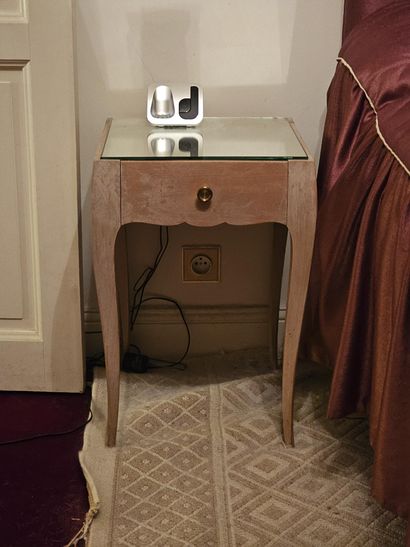 BEDROOM FURNITURE, circa 1940, made of lemonwood,...