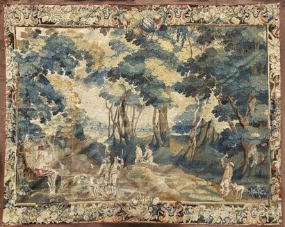 AUBUSSON. A tapestry known as a “verdure,”...