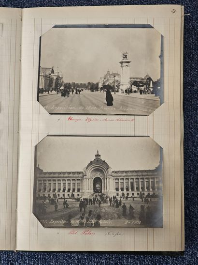 Album grand in-quarto d'une centaine de PHOTOGRAPHIES...