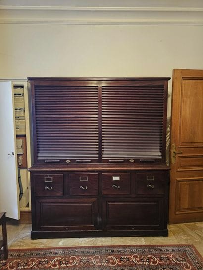 STANDARD. Large CARDBOARD CABINET or CRAFTSMAN'S...