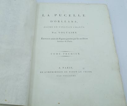 VOLTAIRE. La pucelle d'Orléans. Poème en...