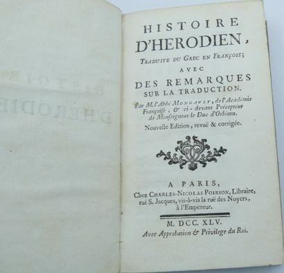 [CLASSIQUE & DIVERS]. Ensemble de 4 Volumes.

François...