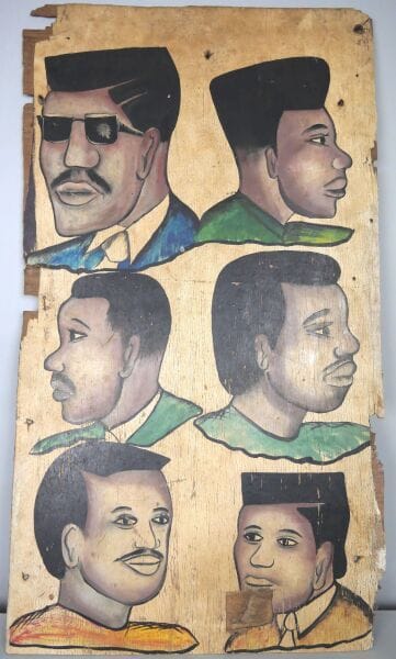 COTE D'IVOIRE or GHANA.

Sign of hairdresser....