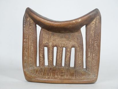 ETHIOPIA 

Set of four wooden neck rests...
