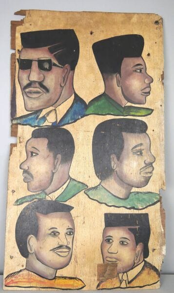 COTE D'IVOIRE or GHANA.

Sign of hairdresser....