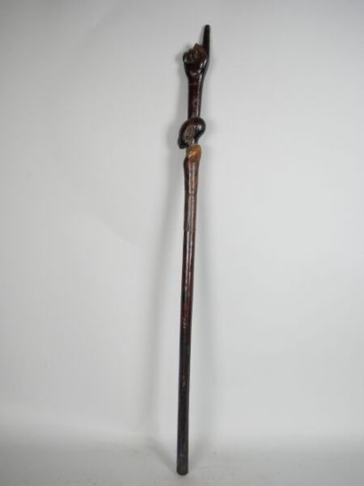 TANZANIA - PARE people 

Wooden cane decorated...