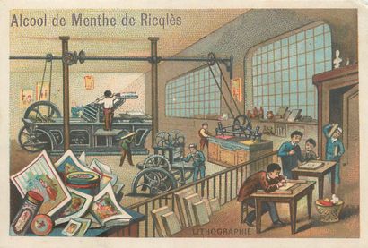 30 CHROMOS RICQLES : Métiers & Industries....