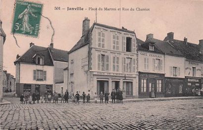 7 CARTES POSTALES COMMERCES : Hôtels-Restaurants-Cafés...