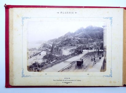 12 PHOTOGRAPHIES ALGERIE : Carnet avec reliure...