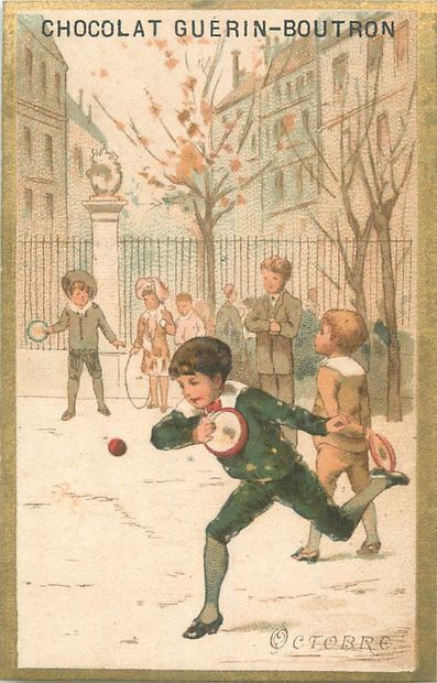 57 Chromos - Chocolat Guérin-Boutron.
Bordure...