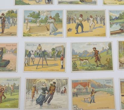 96 CHROMOS : PERNOT Biscuits. « 1-Vue de...