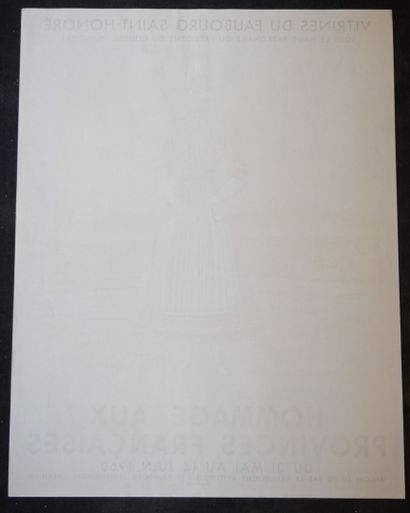 AFFICHES. Ensemble de 3 Affiches.
Vitrines...