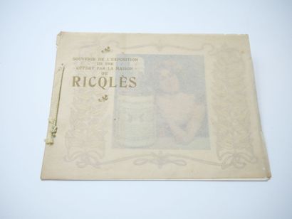 44 CHROMOS ET DOCUMENTS RICQLES : Carnet-Souvenir...