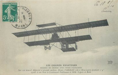 38 CARTES POSTALES LOCOMOTION AERIENNE :...