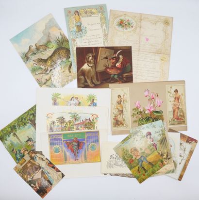 74 PAPIERS DIVERS : 2-Lettres manuscrites...