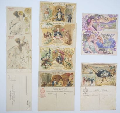 58 CARTES POSTALES PUBLICITAIRES : Chocolat/Cacao....