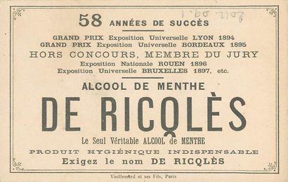 58 CHROMOS & CARTES POSTALES RICQLES : Les...