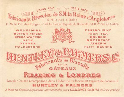 55 CHROMOS : Huntley & Palmers Biscuits....