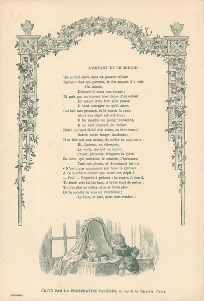 24 CHROMOS : Phosphatine Falières-Fables/Poésies...