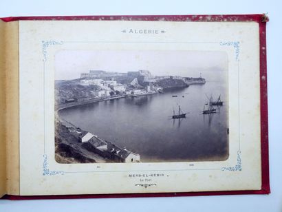 12 PHOTOGRAPHIES ALGERIE : Carnet avec reliure...
