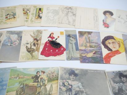 82 CARTES POSTALES FANTAISIES : Les Femmes....