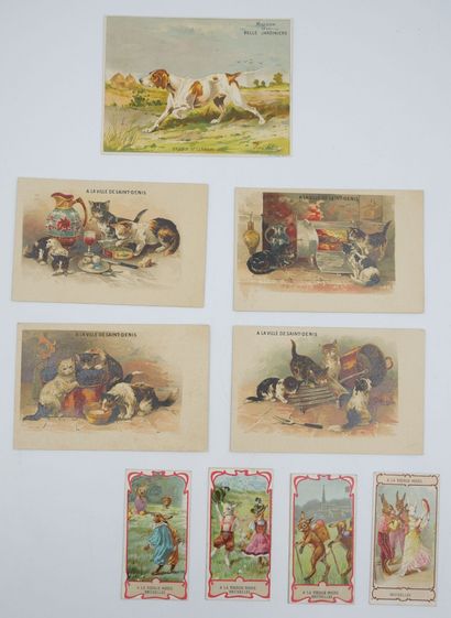 112 CHROMOS : Grands Magasins-Divers Formats....