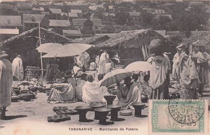 4 CARTES POSTALES MADAGASCAR : Métiers Divers,...