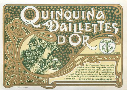 47 CHROMOS : Alimentaire - Divers. « 1-Etiquette-Quinquina...
