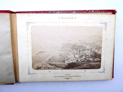 12 PHOTOGRAPHIES ALGERIE : Carnet avec reliure...