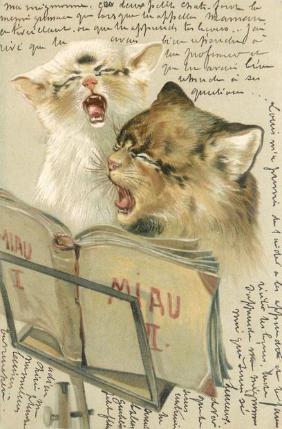 36 CARTES POSTALES LES ANIMAUX : Réels, Fantaisies...