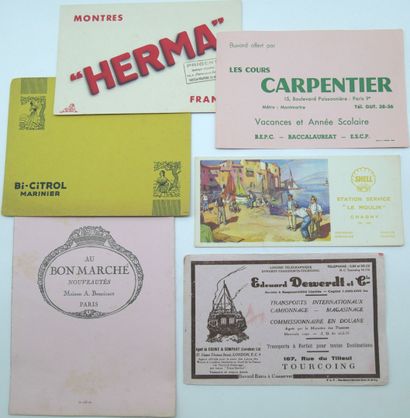 BUVARDS.
50-Divers Établissements & Thèmes.
Dissolution...