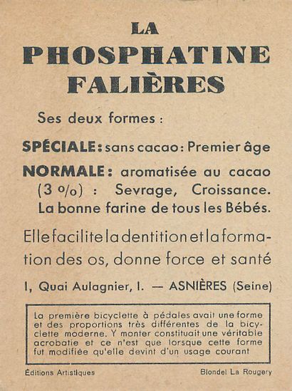 83 CHROMOS : La Phosphatine Falières. « 1-Le...