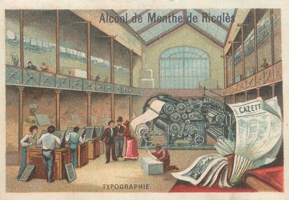 30 CHROMOS RICQLES : Métiers & Industries....