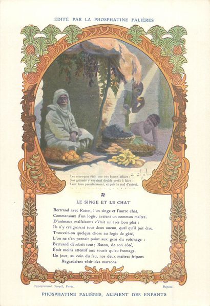 30 CHROMOS : Phosphatine Falières-Fables...